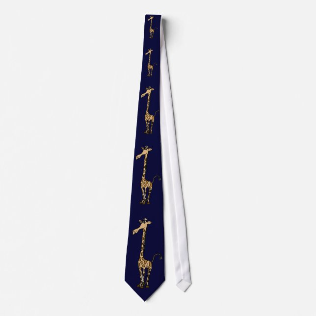 BU- Amazing Giraffe Cartoon Necktie (Front)