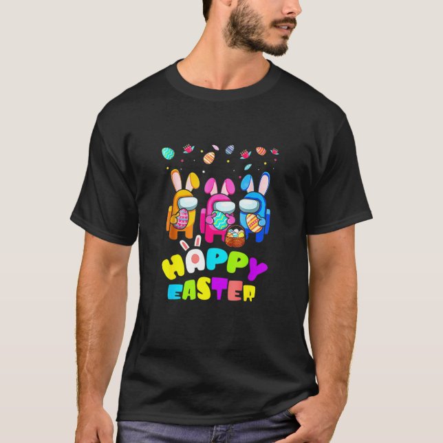 Bu Nny A Mong Us Easter Day T-Shirt (Front)