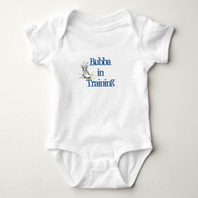 Bubba in Training w/Shoe Baby Bodysuit (Front)