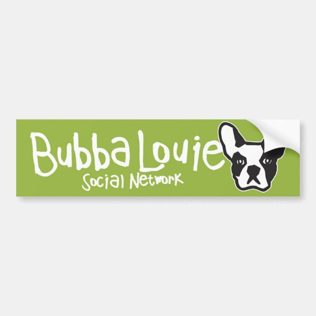 Bubba Louie Social Network Bumper Sticker (Front)
