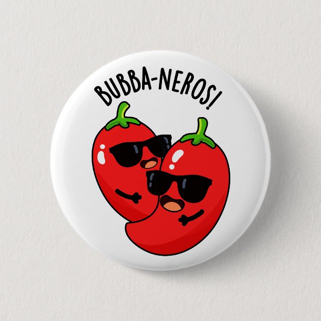 Bubba-neros Funny Habanero Pun  6 Cm Round Badge (Front)