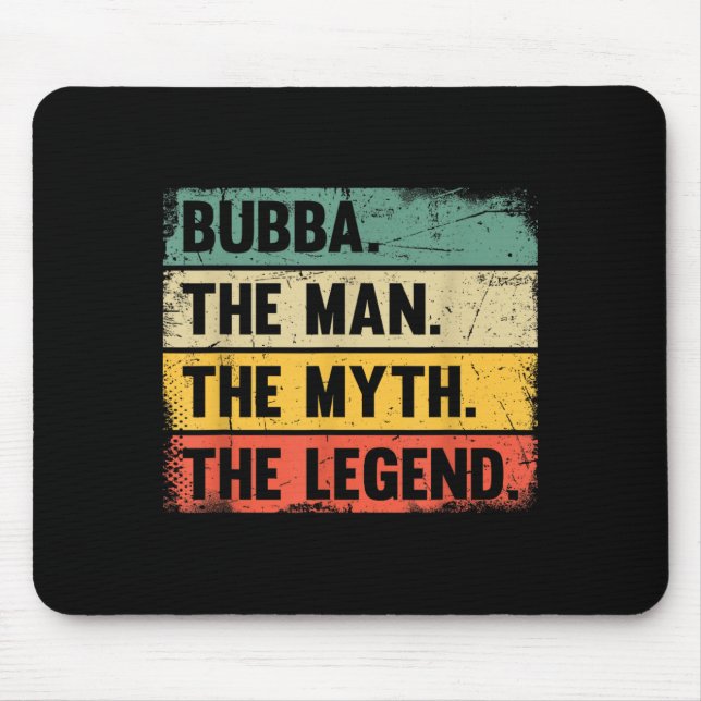 Bubba - Retro Gift for Bubba Mouse Mat (Front)