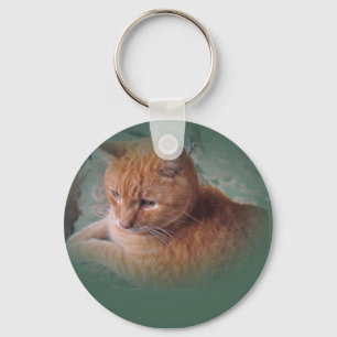 Bubba the Orange Tabby Tomcat Key Ring