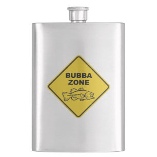 Bubba Zone Bass Fishing Hip Flask