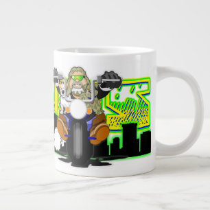 Bubba's Biker Toons Large Coffee Mug