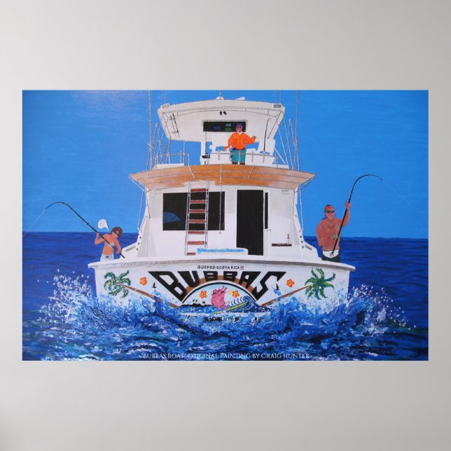 Bubbas boat poster (Front)