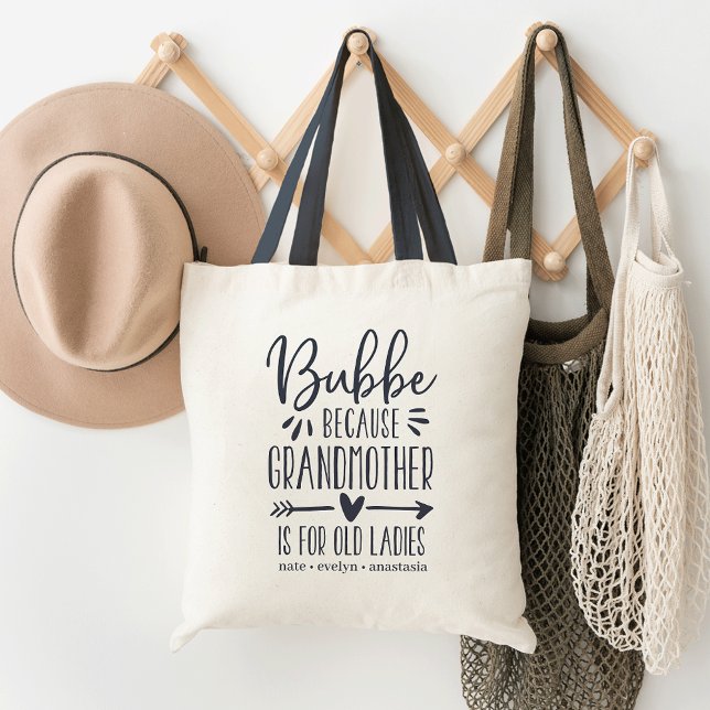 Bubbe | Grandmother is For Old Ladies Tote Bag (Creator Uploaded)