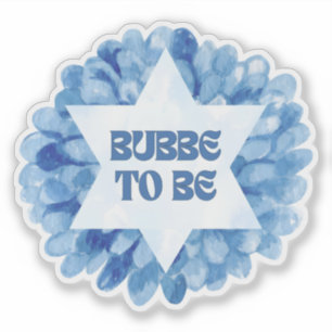 "Bubbe to Be" Funny New Jewish Grandma Watercolor