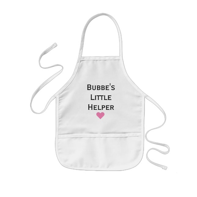 Bubbe's Little Helper Grandkids Kids Apron (Front)