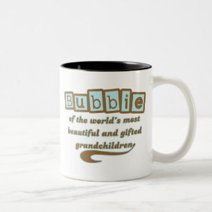 Bubbie of Gifted Grandchildren Two-Tone Coffee Mug