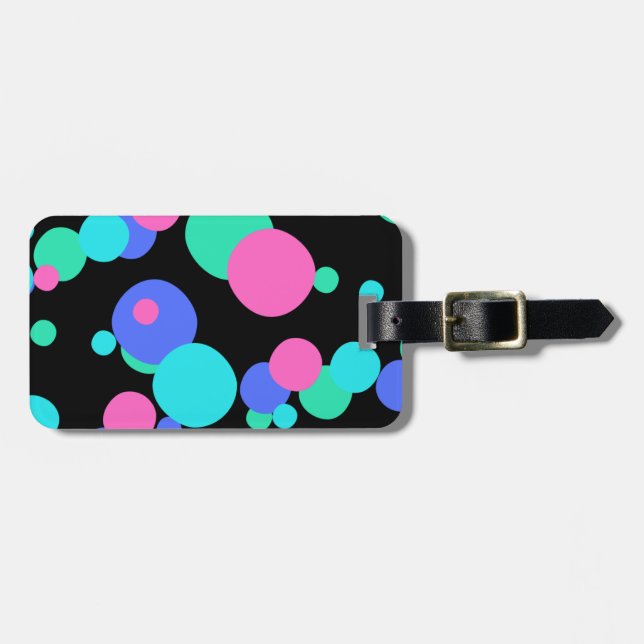 Bubble Abstract Pattern   Luggage Tag (Front Horizontal)