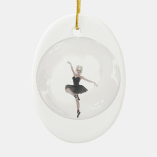 Bubble Ballerina 1 Ceramic Tree Decoration