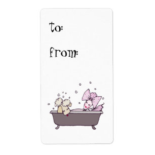 Bubble Bath, At the Spa Gift Labels