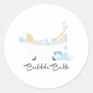 Bubble Bath Classic Round Sticker