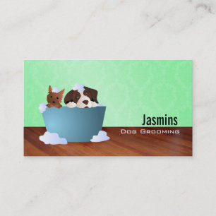 Bubble Bath Dogs Business Cards