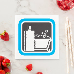Bubble Bath Icon Napkins
