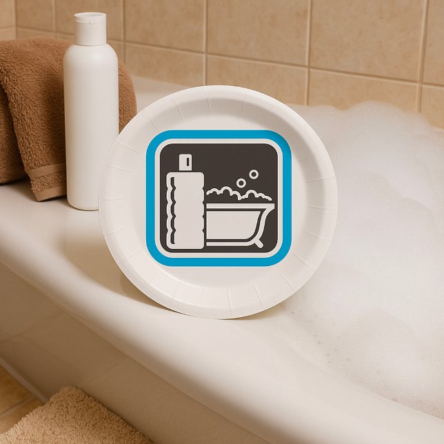 Bubble Bath Icon Paper Plates (Creator Uploaded)