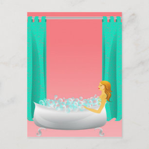 Bubble Bath Postcard