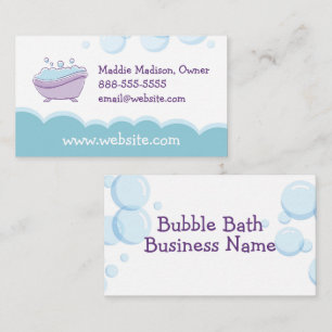 Bubble Bath Soap Business Card