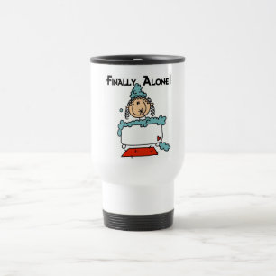 Bubble Bath Stick Figure Tshirts and Gifts Travel Mug