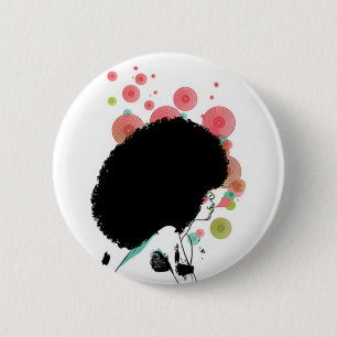 Bubble Bee 6 Cm Round Badge