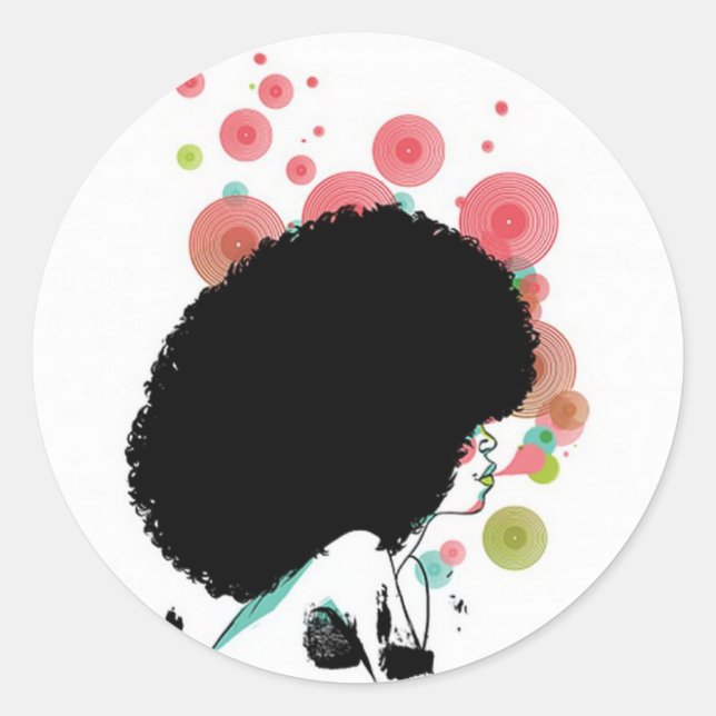 Bubble Bee Classic Round Sticker (Front)