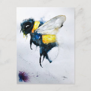 Bubble bee postcard