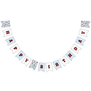 Bubble birthday bunting