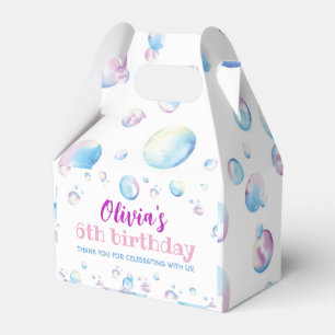 Bubble Birthday Party Favour Box Pop On Over