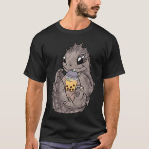 Bubble Boba Milk Tea Funny Dragon Kawaii cowboy be T-Shirt