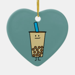 Bubble Boba Pearl Milk Tea Tapioca balls Ceramic Tree Decoration