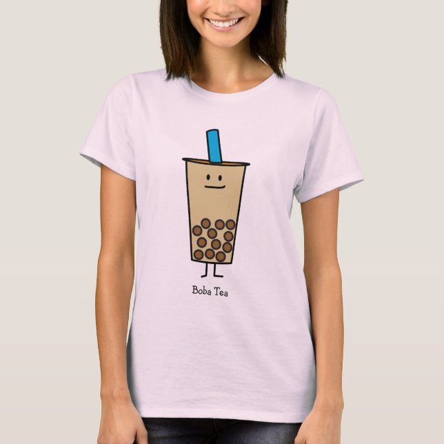 Bubble Boba Pearl Milk Tea Tapioca balls T-Shirt (Front)