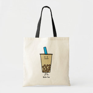 Bubble Boba Pearl Milk Tea Tapioca balls Tote Bag