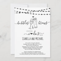 Bubble & Brew Before I Do Couple Shower Invitation