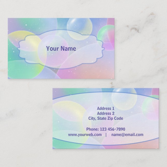 Bubble - Business Cards (Front/Back)