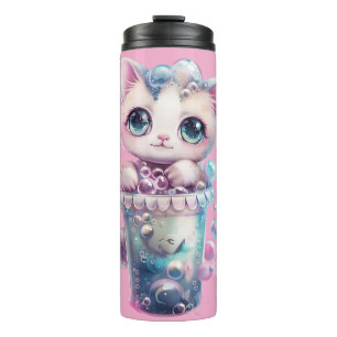 Bubble Cat Thermal Tumbler