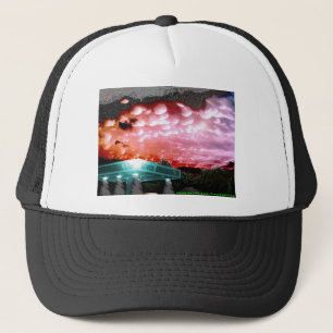 Bubble Cloud Remix Hat / White Noise Collection
