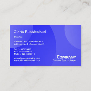 Bubble Cloud - Shades Blue Business Card