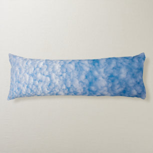Bubble Clouds in Blue Sky Nature Photo Mammatus Body Cushion