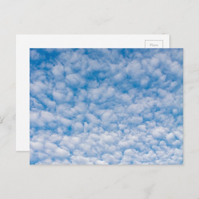 Bubble Clouds in Blue Sky Nature Photo Mammatus Postcard (Front/Back)