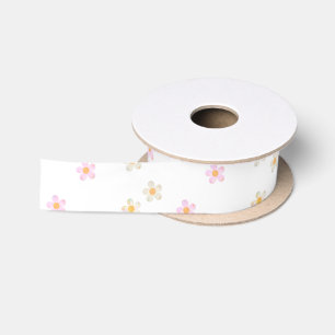 Bubble Daisies Satin Ribbon