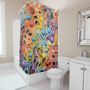 Bubble Dreamscape Symphony Shower Curtain
