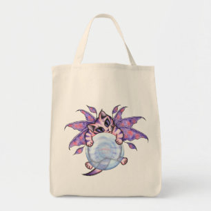 Bubble Fairy Kitten Fantasy Cat Art Tote Bag