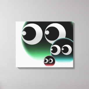 Bubble Family Canvas Print