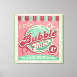 Bubble Gum Canvas Print