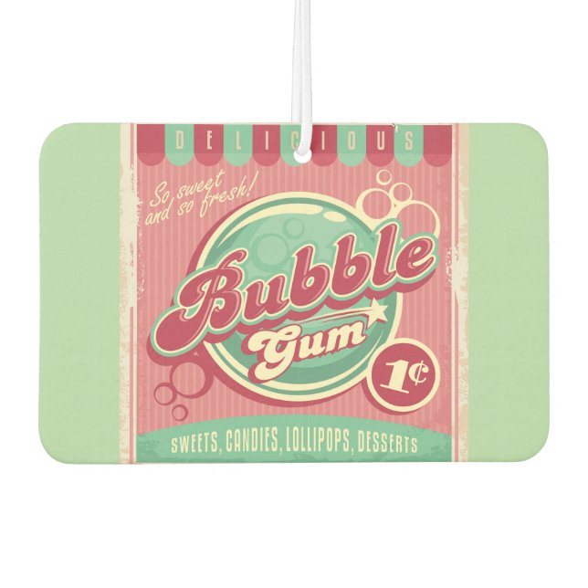 Bubble Gum Car Freshener (Front)