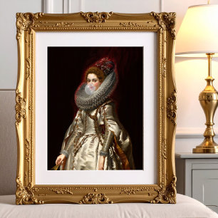 Bubble gum Diva in a Neck Ruff Poster