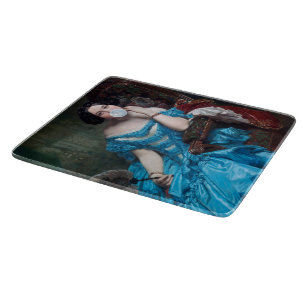 Bubble gum Diva in blue satin  Cutting Board