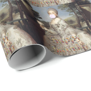Bubble gum Diva Luisa de Parma Happy Birthday Wrapping Paper