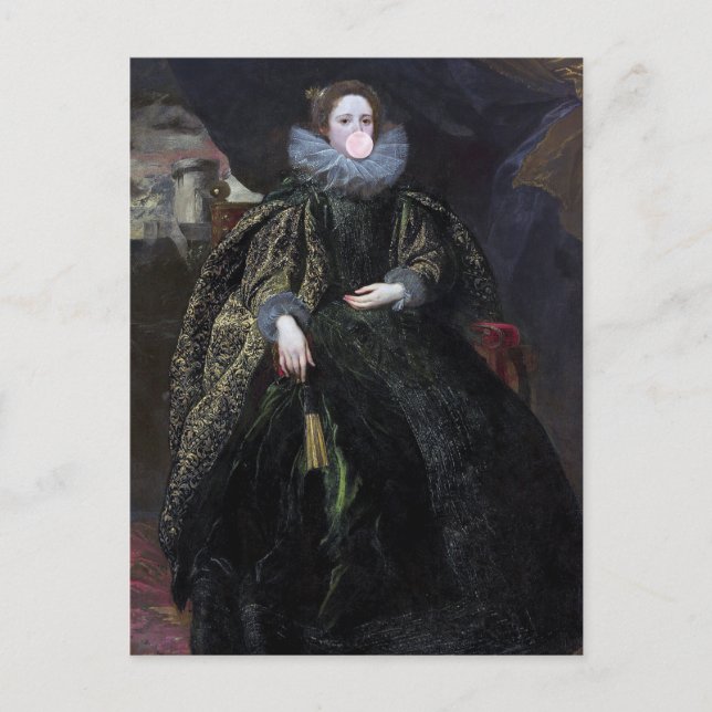 Bubble gum Diva Marchesa Postcard (Front)